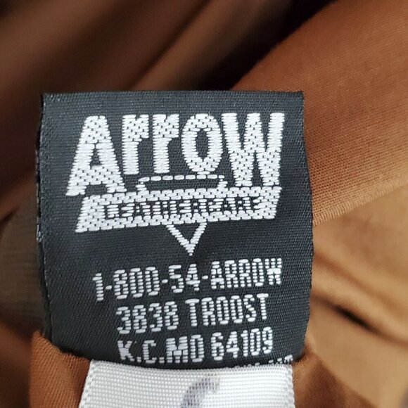 Orvis Mens Size 48 L Brown Genuine Leather Bandera Blazer Hunting Jacket Coat - Picture 6 of 13